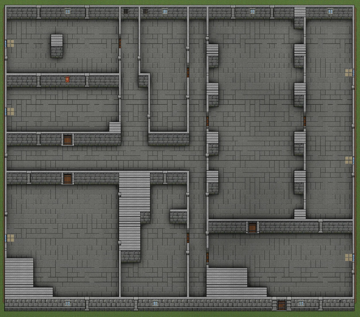 Castle Keep themed generated interior
